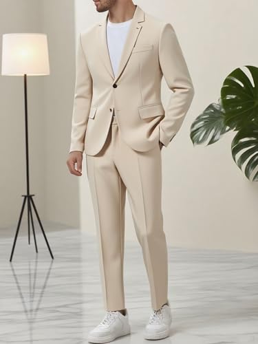 Mens Skinis Suits 2 Piece, Mens Suit Classic Fit Wedding Jacket Slim Fit, 2 Piece Suit for Wedding, Prom, Business2