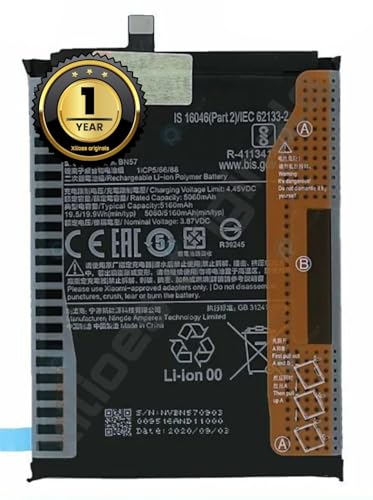 Image of BN57 Battery for Poco X3 Pro MZB08T8IN, M2102J20SG, M2102J20SI Battery with 1 Year Warranty**(B129)