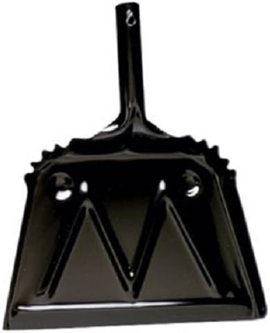 Heavy Duty Dust Pan, Black, Metal, 12-In.