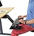 Uncaged Ergonomics KT2-b Under-Desk Adjustable Height & Angle Sit to Stand Up Keyboard Tray with negative tilt Best standing desk computer keyboard holder drawer