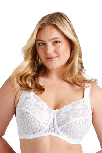 Miss Mary of Sweden Jacquard & Lace Womens Underwired Bra with Side Support