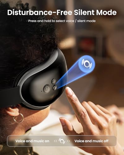 Image of RENPHO Eyeris 1 Eye Massager with Heat, FSA Eligible HSA, Heated Eye Mask for Head Tension, Eye Strain & Screen Fatigue, Birthday Gifts for Men and Women