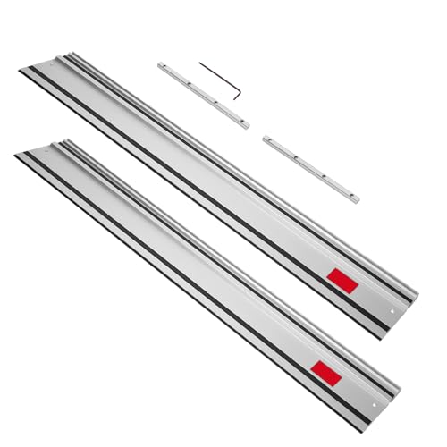 110in Track Saw Guide Rail Compatible with Milwaukee Track Saw