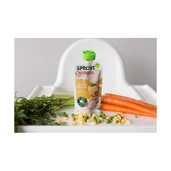 Sprout-Organic-Baby-Food-Pouches-Stage-3-Creamy-Vegetables-w-Chicken-4-Oz-Pack-of-12 Sprout Organic Baby Food Pouches Stage 3, Creamy Vegetables w/ Chicken, 4 Oz (Pack of 12)