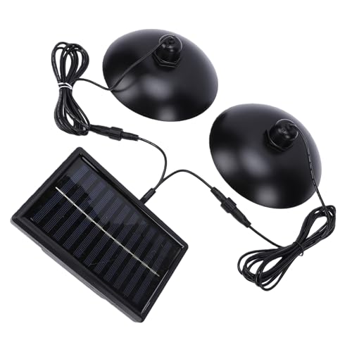 Lámpara solar colgante para cenador y garaje con tres ambientes de luz ajustables