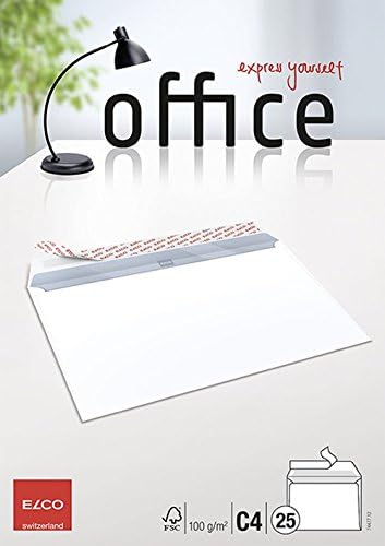 ELCO Cellozip Office C4 Envelopes Without Window, Peel and Seal Self-Adhesive Envelopes for A4 Documents, White, 229 x 324 mm - Image 4