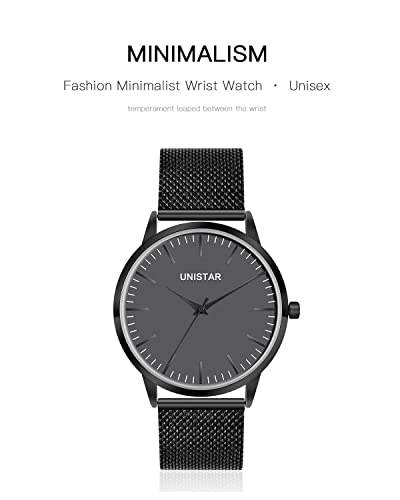 Ultra-Thin-Mens-Watches-Minimalist-Mens-Wrist-Watches-Unisex-Watch-Stainless-Steel-Mesh-Band-Black-Watches-Relojes-para-Hombres