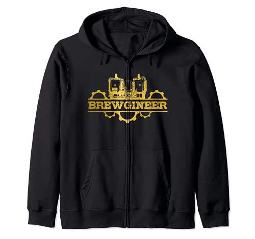 Cerveza Brewgineer Brewmaster Vintage Craft Beer Sudadera con Capucha