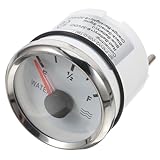 YOSADIER Wasserstandsanzeiger 52mm Edelstahlrund mit Mechanischer Füllstandsanzeige für Wassertank und Gartenzisterne Geeignet für Camping und Wohnmobil