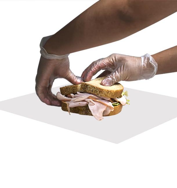 Monouso | 500 Hojas de Papel Antigrasa, 28x31cm, Color Metalizado, Envueltas Antigrasa con Doble Capa, Aluminio, Papel para Hamburguesas, Bocadillos, Snacks, Fritos, Barbacoas, Picnic