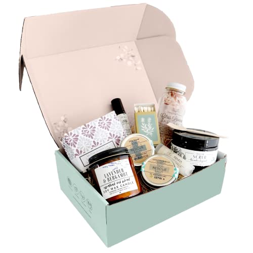 The Little Flower Soap Co - Spa Day gift Box Relaxation Kit - Han...