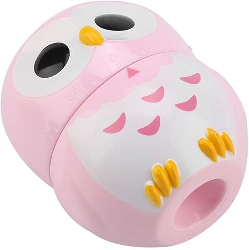 Miniatura 7 de Temporizador digital, lindos temporizadores con forma de animal para cocinar, temporizador de cocina con forma de búho, gestión del tiempo para