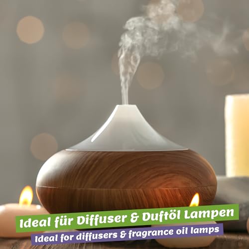 Ätherische Öle Set BIO - 100% naturrein, vegan - Duftöle für Diffuser - Aromaöle für Aromatherapie, 6 x 10ml (Rosmarin, Lavendel, Eukalyptus, Zitronengras, Orange, Teebaum) – Bild 4