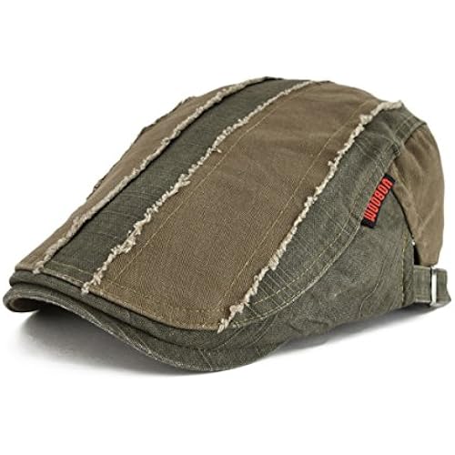 VOBOOM 100% Cotton Distressed Ivy Newsboy Caps Cabbie Gatsby Hat