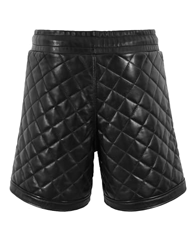 Shorts Negros Acolchados de Cuero para Hombre miniatura 3