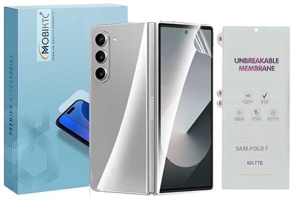 Image of HQ+ New Screen Protector Compatible with Samsung Galaxy Fold 7 5G Matte Screen Protector Edge to Edge /Full Screen Coverage Anti Fingerprint - Front Screen Guard