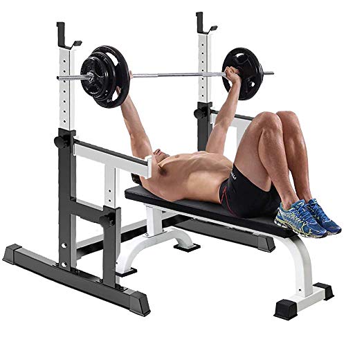 Fbite Squat Rack Height And Width Adjustable Multi-Function Bodybuilding Bench Press Rack Barbell Stand Weight Lifting Rack,For Indoor Home Gym Strength Training Support Rack 300Kg #TOP1