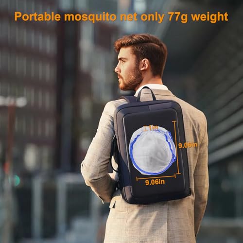Image of Portable Mosquito Net Tent for Bed & Camping- Instant Setup Portable Mosquito Net Tent, pop-up Foldable Hammock Mosquito net with Carry Bag for Indoor Outdoor Travel & Hammock, 2 pcs