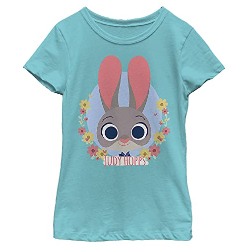 T-shirt Zootopia fille col rond uni pour l'école et les sorties de printemps