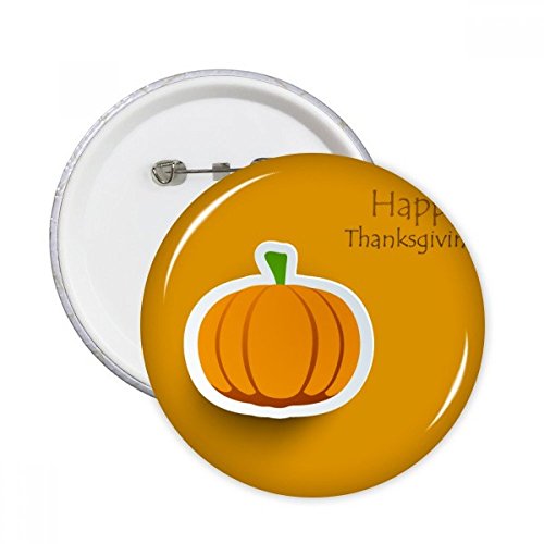 Pins badge bouton citrouille Thanksgiving motif dessin animé XXL x5
