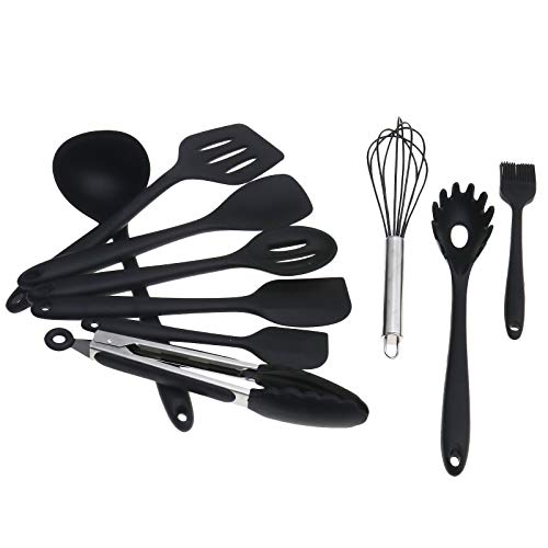 Preisvergleich Produktbild 10er Silikon Küchenutensilien Set Spachtel Küchenhelfer Hitzebeständig