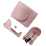 Eminchu Kamera-Schutzhülle, Kunstleder-Kameratasche Im Retro-Stil, Schutzhüllen mit Griff & Stativgewindeloch, Perfekt für G7 X II & G7 X III (PINK)