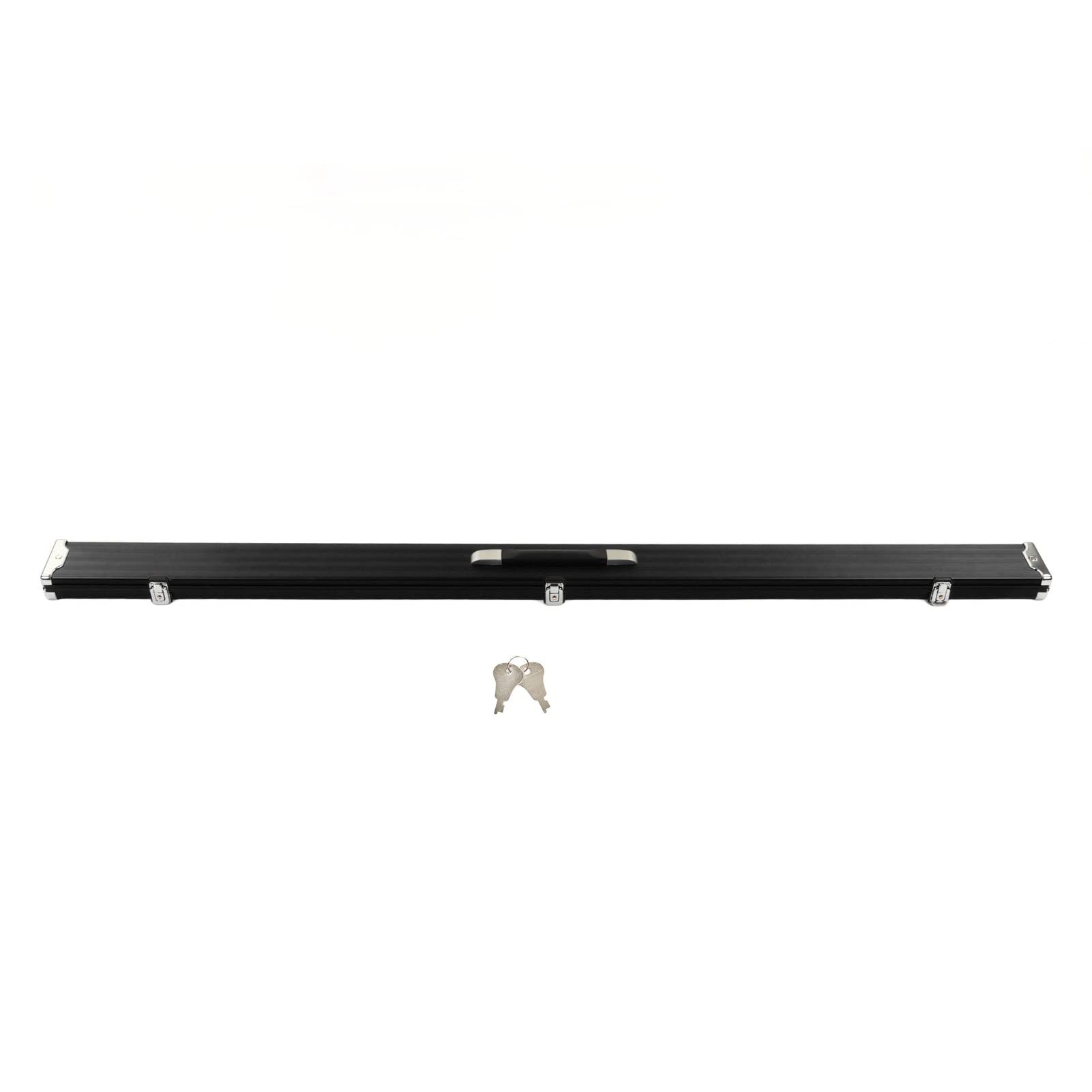 Qqmora Futerał na Kije Bilardowe Lekki, Twardy futerał ze Stopu Aluminium, 3 Miejsca dla Graczy w Bilard 152 X 9,8 X 4,3 Cm