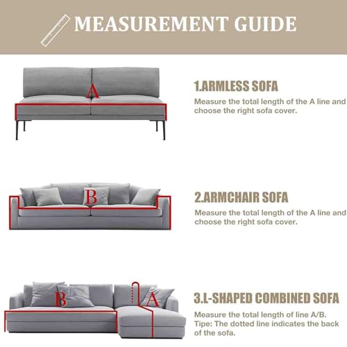 Extra groß Plaid Sofaüberwurf XXL Ecksofa Überwurf rutschfest Grand Plaid für XXL Sofa Chenille Sofabezug Überwurf Waschbar (#47,180x130cm)