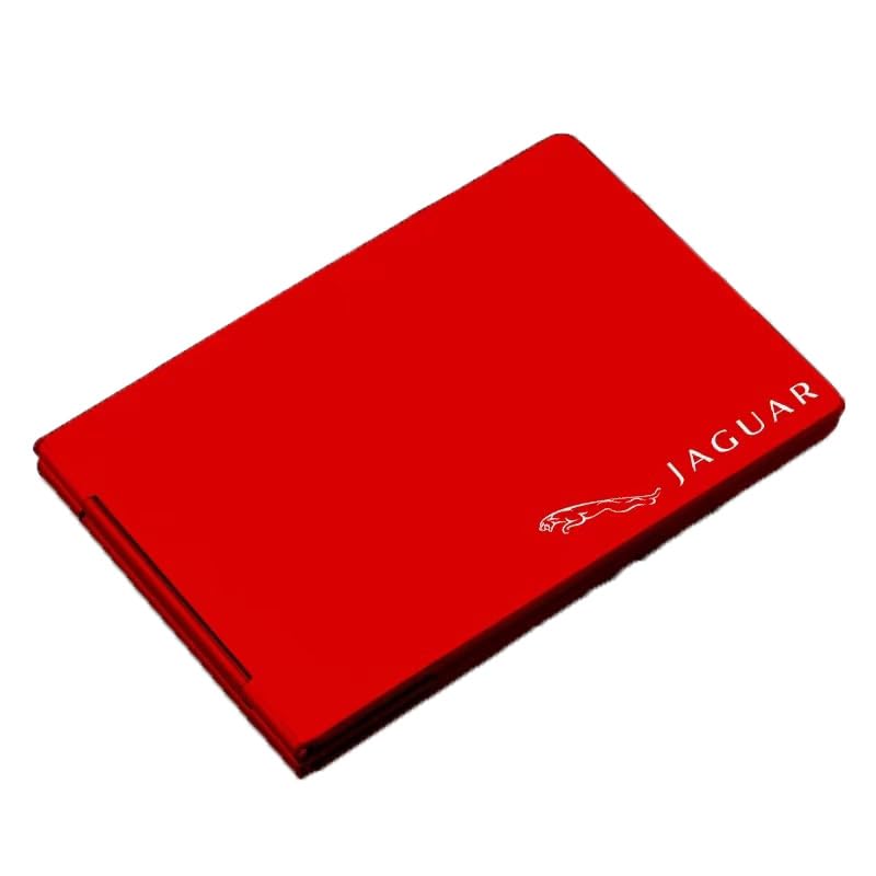 FXZNB Porta Documentos para el carné de Conducir, la Tarjeta del Seguro y la matrícula del vehículo, para la guantera, para Jaguar XE、XF、XJ、XK.,Red