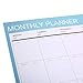 Phyxin Monthly &Weekly Planning Pad, Undated Make-A-List Calendar Desk Pads, 20 Sheets, Easy Page Tear-Off,11.2