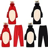 [understatement] 竜 着ぐるみ パジャマ 辰竜 干支 2024 ガウン着 部屋着 防寒 暖かい 長袖 辰年 年賀状 可愛い ハロウィン コスチューム 仮装 部屋 防寒 対策 記念日 誕生日 撮影会 男女兼用 (Dガウン+ズボン,L：身長：165 CM-198 CM体重：75斤-280斤)