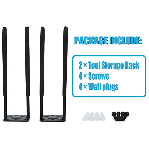 Ultrawall Wall Mounted Hanger Garden Tool Storage Organizer, Garage Hooks for Snow Board Hook Tire Rack, 2 Pack