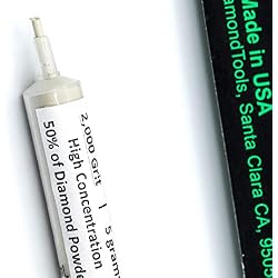 TechDiamondTools Diamond Polishing Compound Polishing Paste USA Made 2,000 Grit 4-8 Microns for Marble Glass Metal Rock Jewelry Resin Silver Chrome Gemstone with High Concentration of Diamond Powder