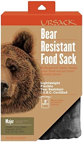 Ursack Major - Bear Resistant Food Sack - Bear Proof Container - 8" Diameter