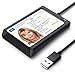 Produktbild CSL - USB Chipkartenleser mit NFC - SmartCard Reader/SIM Kartenlesegerät - kompatibel mit Windows 10-11 - für den neuen Personalausweis Gesundheitskarte Bankkarten