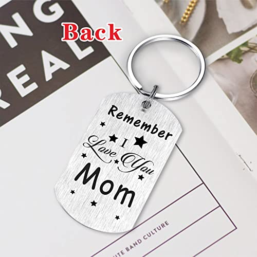 Remember I Love You Mom Keychain Gifts, Birthday Gift For Mom, Mother's Day Present From Son Daughter #TOP3