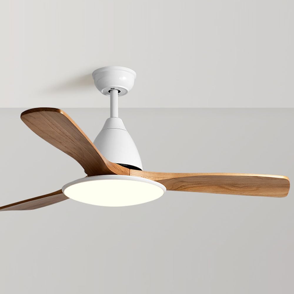 Ventilateur de plafond télécommande avec lumière LED pour chambre à coucher