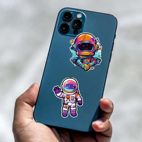 Image of Zesta Aesthetic Stickers for Laptop /Waterproof Anime Decal for Books /Vinyl Sticker for Fridge /Easy to Use Korean Car Sticker Kawaii Cute Stickers (Astronaut)-Self-Adhesive