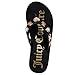 Juicy Couture Women’s Studded Platform Wedge Slide Sandals, Cushioned Footbed Slip On Open Toe Comfort Dress Casual Fashion Sandal for Walking Everyday Wear, Uchino - Black, Size 7