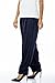 Womens Plain Navy Blue Rayon Salwar Pants with Pocket & Elastic Waist Closure Indian Yoga Kurti Pants