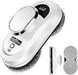 CHOVERY Window Vacuum Cleaner, Vacuum Cleaning Robot Super Suction with 5600Pca, Intelligent Anti-Drop and Power Off Battery Life with Remote Control for Windows/Glass Door/Tiles