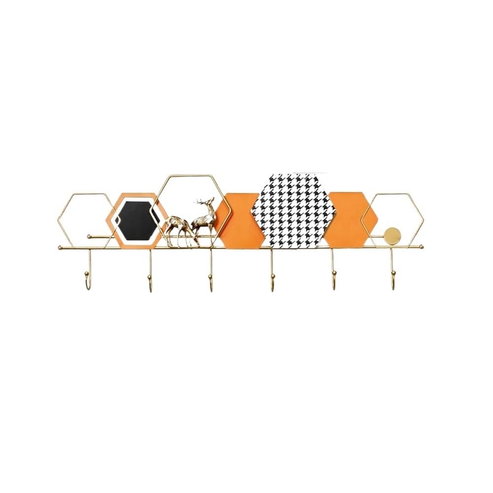 YQINQIN83B Coat Hangers Entrance Decorative Wall Mounted Coat Rack Creative Hanging Hooks for Coats, Bags, Keys, Scarves for Bedroom(Medium)