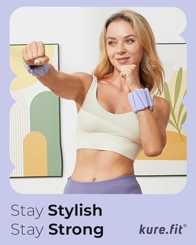 Image of Pilates Weight | Wrist & Ankle Weights for Women | Weighted Bangles | 1LB / 2LB Each (Set of 2)