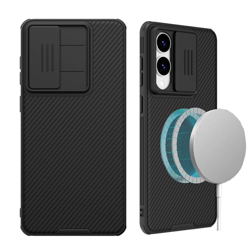 Coque Samsung S25 Edge noir avec charge magnétique et cache caméra