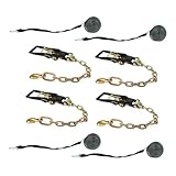 4 Pack Car Tie Down with Chain Anchors Lasso Style 2 x 96 Inch 3,300 Pound Safe...