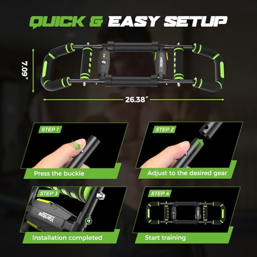 Image of Twister Arm Trainer for Men, Chest Workout Equipment 5-Level Adjustable (40-130lb) with Ergonomic 27 Targets Biceps /Clip /Thigh, Portable Exerciser for Home Gym Travel Fitness