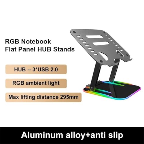 Support PC Portable RGB et Tablette Pliable en Aluminium - 3