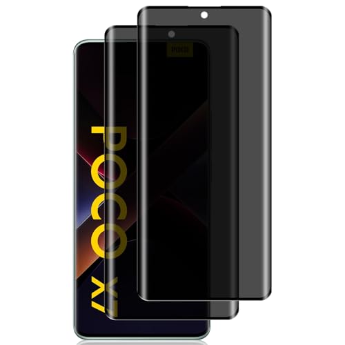 #rémunéré #Amazon<br>Protecteur Verre Trempé Anti-Espion Compatible avec Xiaomi Poco X7 5G [2 Pièces] 3D Verre Trempé Anti-Espion Protection Écran Compatible avec Xiaomi Poco X7 5G