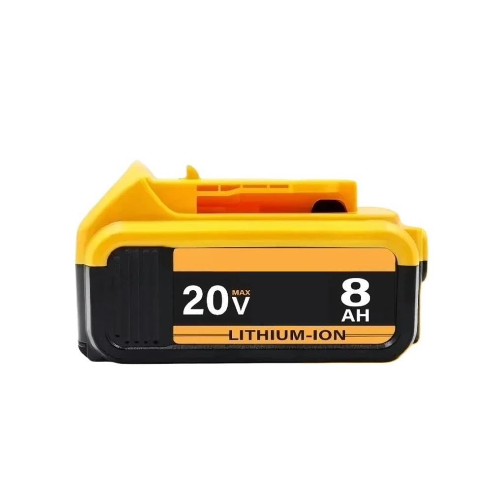 Batteria sostitutiva agli ioni di litio da 12000 mAh 20 V compatibile for utensili elettrici Dewalt DCB200 DCB206 DCB204(1PCS 8.0Ah battery)