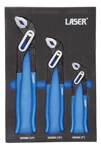 Laser 8756 Water Pump Plier Set 3pc, Multi